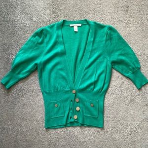 Green cardigan